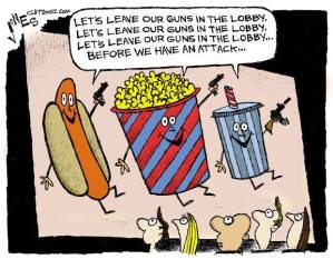 Let's leave our guns in the lobby