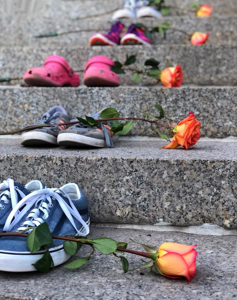shoes and roses